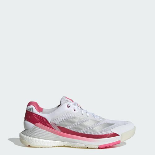 Chaussures De Padel Crazyquick Boost Adidas Cloud White Silver Metallic Lucid Pink