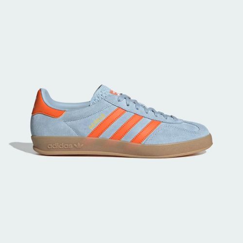 Chaussures Gazelle Indoor Adidas Wonder Blue Orange Cloud White