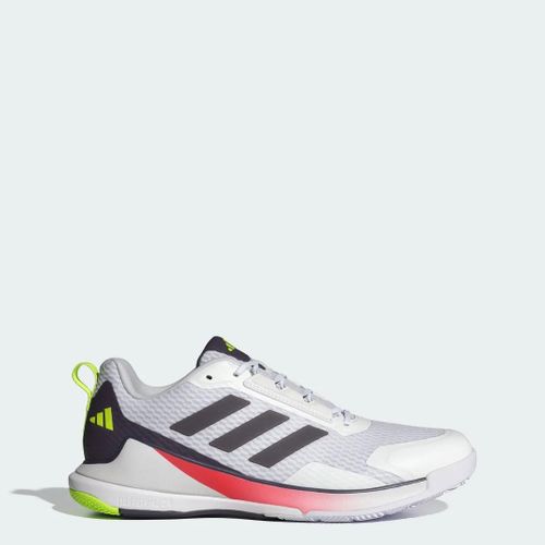Chaussures Novaflight 2 Indoor Adidas Cloud White Aurora Met. Aurora Plum