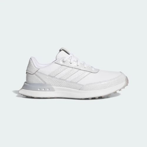 Chaussures De Golf En Cuir Sans Crampons S2g 25 Adidas Cloud White Cloud White Silver Metallic