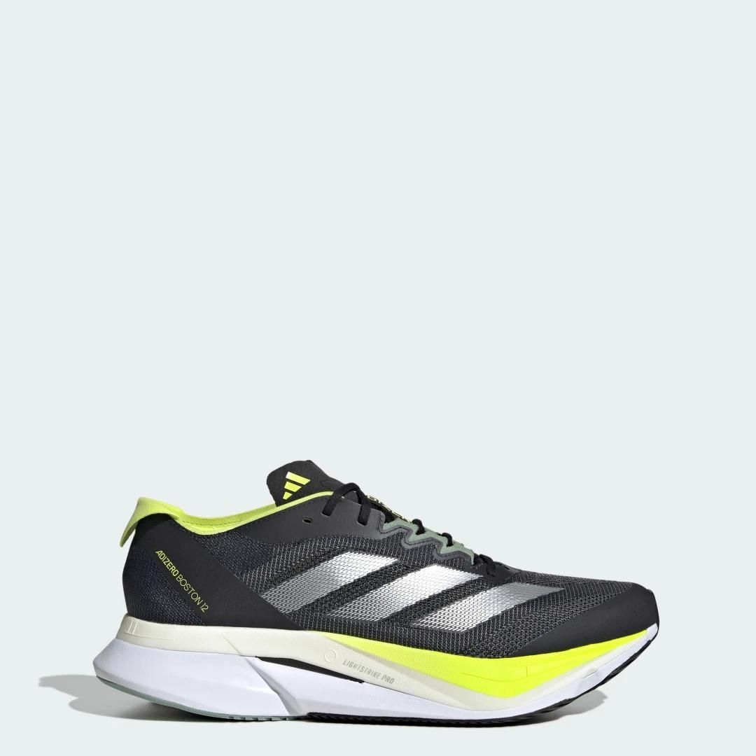 Chaussures Adizero Boston 12 Adidas Aurora Ink Silver Metallic Pulse Lime