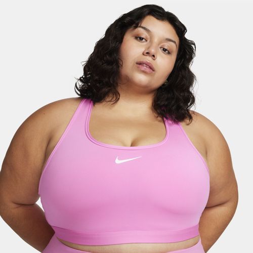 Brassière De Sport Rembourrée Nike Swoosh Medium Support Pour Femme - Rouge