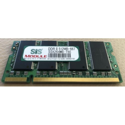 DDR2 - SIS Module - 667Mhz - 512 Mo - SO-DIMM