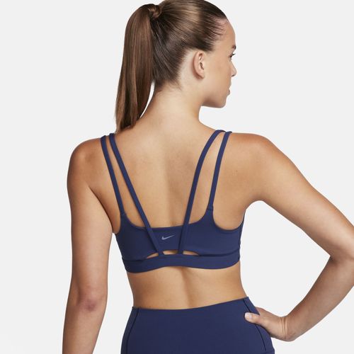 Brassière De Sport Rembourrée À Maintien Léger Nike Zenvy Strappy Pour Femme - Bleu