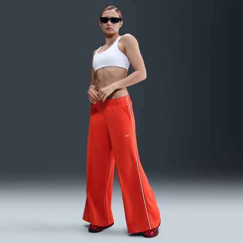 Pantalon De Survêtement Taille Mi-Haute À Jambes Larges Nike Sportswear Pour Femme - Rouge