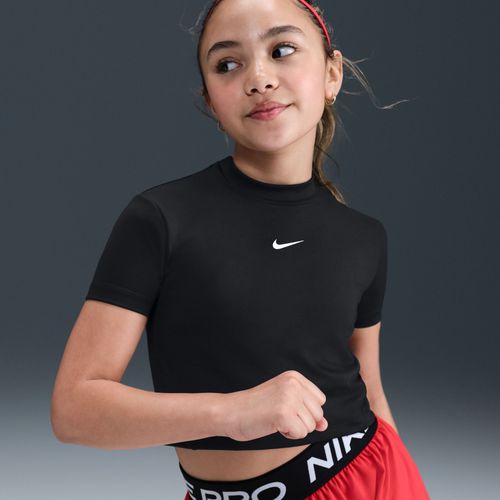 Haut À Manches Courtes Dri-Fit Nike Pro Pour Fille - Noir
