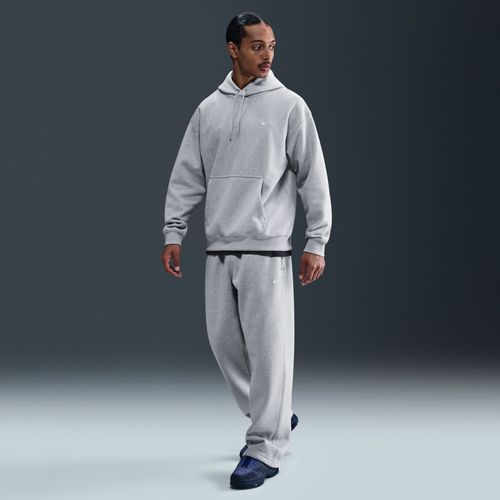 Pantalon En Fleece À Ourlet Ouvert Nike Solo Swoosh Pour Homme - Gris