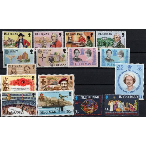 Ile De Man Timbres De L' Année 1981
