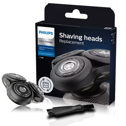 Têtes de rasage de rechange Philips Norelco SH98/72 d'origine compatibles avec les rasoirs Norelco séries S9000 et 9000 Prestige