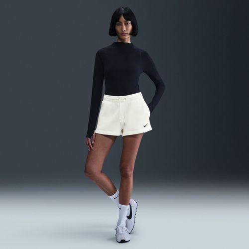 Short Taille Mi-Haute Nike Sportswear Phoenix Fleece 5 Cm Pour Femme - Blanc