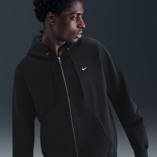 Sweat À Capuche En Tissu Fleece À Zip Nike Solo Swoosh Pour Homme - Noir