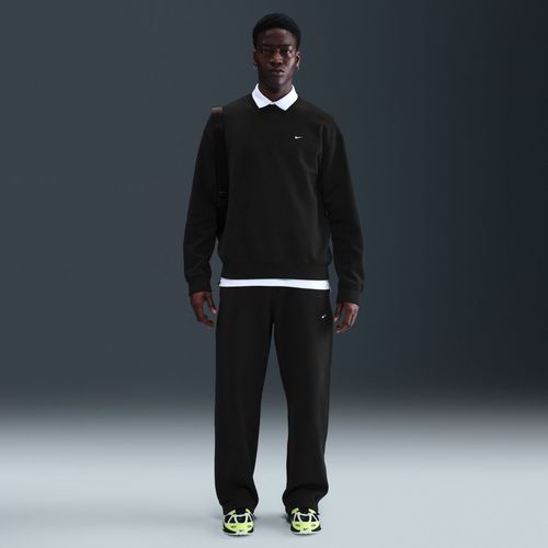 Pantalon En Fleece À Ourlet Ouvert Nike Solo Swoosh Pour Homme - Noir