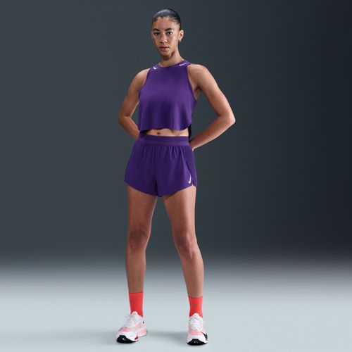 Short De Running Taille Mi-Haute Avec Sous-Short Intégré Dri-Fit Adv Nike Aeroswift 8 Cm Pour Femme - Pourpre