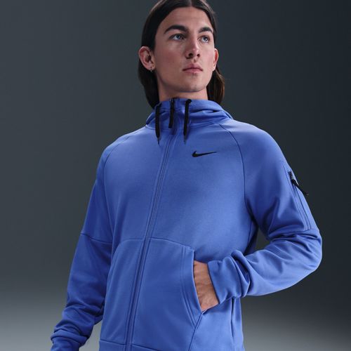 Haut De Fitness À Zip Therma-Fit Nike Therma Pour Homme - Bleu