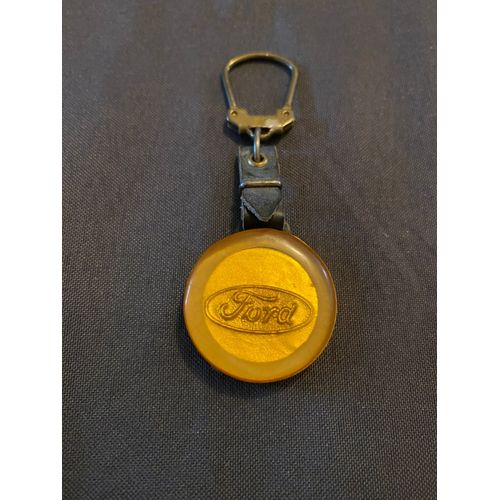 Porte Clé , Clef , Clefs Ford Ancien , Lanière Luxe , Modele Doré