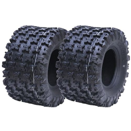 22x11.00-9 Slasher ATV quad tyres, Wanda Race tyre E marked WP02 6ply, Set of 2.