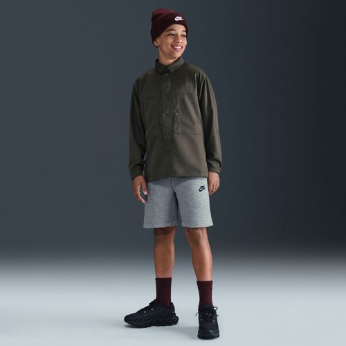 Short Nike Sportswear Tech Fleece Pour Garçon Plus Âgé - Gris