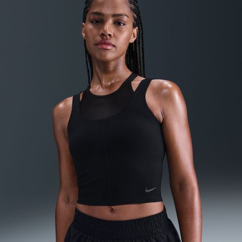 Débardeur Court Dri-Fit Nike One Fitted Pour Femme - Noir