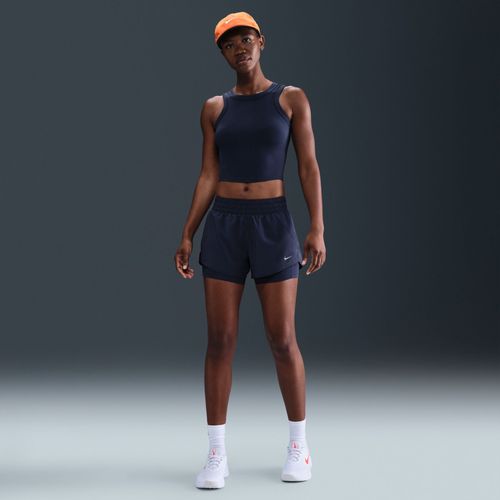 Short 2-En-1 À Taille Mi-Basse 8 Cm Dri-Fit Nike One Pour Femme - Bleu