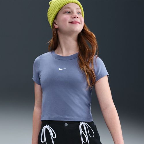 T-Shirt Court Nike Sportswear Pour Ado (Fille) - Bleu