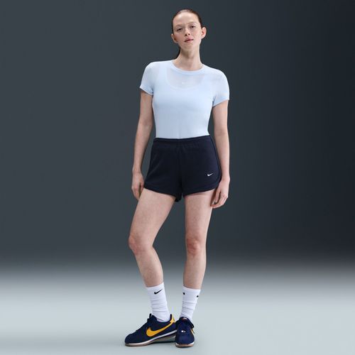 Short Taille Mi-Haute Nike Sportswear Chill Waffle 8 Cm Pour Femme - Bleu