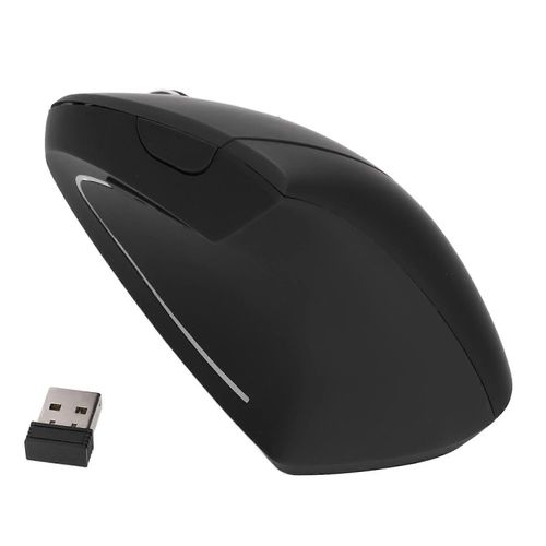Souris optique sans fil 2,4 GHz Prise en main confortable Contrôle précis vertical Fournitures informatiques haute résolution