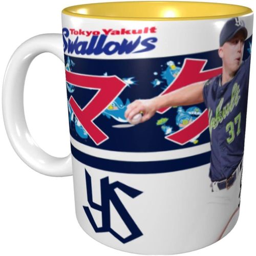 Tokyo Yakult Swallow Mug Mcguff Baseball Uniform No. 37 Tasse ¿¿ Caf¿¿ Dessin Anim¿¿ Anime Motif Tasse Grande Capacit¿¿ Tasse En C¿¿Ramique Cadeau D'anniversaire Cr¿¿Atif 330 Ml