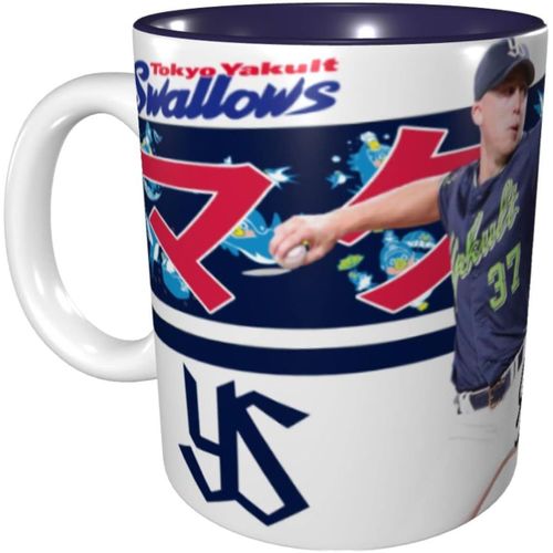 Tokyo Yakult Swallow Mug Mcguff Baseball Uniform No. 37 Tasse ¿¿ Caf¿¿ Dessin Anim¿¿ Anime Motif Tasse Grande Capacit¿¿ Tasse En C¿¿Ramique Cadeau D'anniversaire Cr¿¿Atif 330 Ml