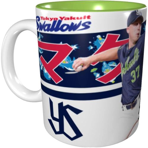 Tokyo Yakult Swallow Mug Mcguff Baseball Uniform No. 37 Tasse ¿¿ Caf¿¿ Dessin Anim¿¿ Anime Motif Tasse Grande Capacit¿¿ Tasse En C¿¿Ramique Cadeau D'anniversaire Cr¿¿Atif 330 Ml