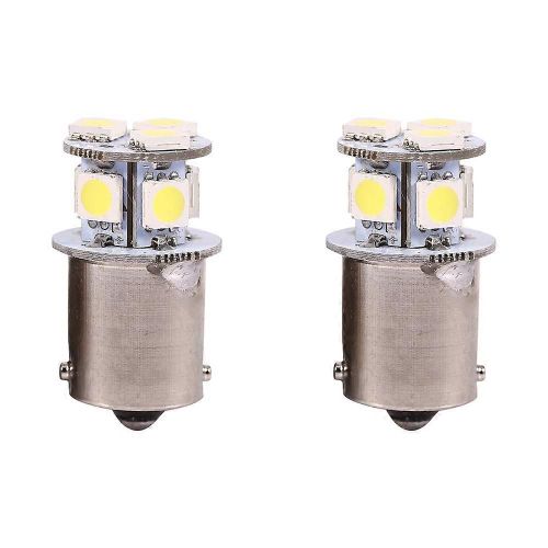 2pcs Blanc Ba15s R5w 1156 5050 8smd Led Voiture Feux De Frein Ampoules
