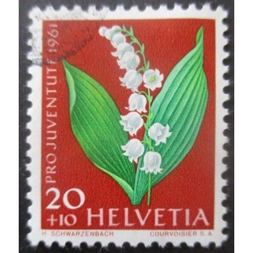 Suisse N°686 Muguet Oblitéré