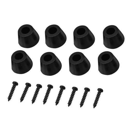 4 Paires 30x20mm Pieds En Caoutchouc Anti Vibration Base Pad Support Pour Haut-Parleur Guitare Amplificateur W Vis