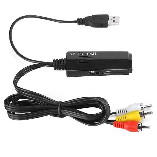 Adaptateur universel Mini AV vers HDMI Convertisseur vidéo haute définition longue ligne AV2HDMI