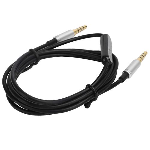 Câble audio mâle de 3,5 mm à 3,5 mm mâle Remplacement du cordon de casque universel 1,5 m noir