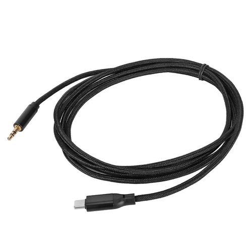 USB C vers 3,5 mm Câble Son HiFi Stéréo Plug and Play Tissé Type C vers AUX Cordon Mâle pour Téléphone de Voiture PS5 2m / 6.6ft