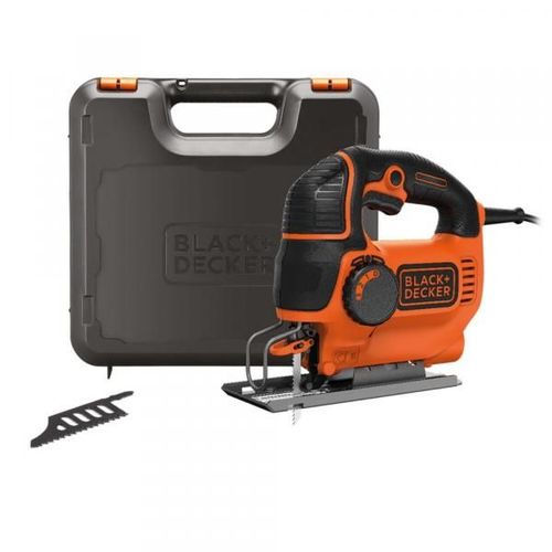 BLACK & DECKER KS901PEK-QS Scie sauteuse à fil pendulaire 620W dans mallette avec deux lames