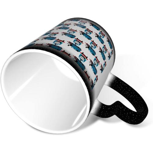 Mignon Thomas Le Moteur De R¿¿Servoir Tasse ¿¿ Changement De Couleur Tasse ¿¿ Caf¿¿ En C¿¿Ramique Grande Capacit¿¿ 300 Ml Tasse De Personnage De Dessin Anim¿¿ Cadeau Cr¿¿Atif Noir Fs74