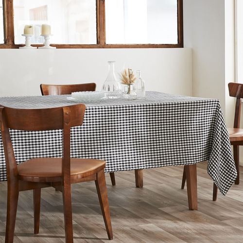 Nappe Rectangle 150x250 Cm Gaze De Coton Quadri Truffe