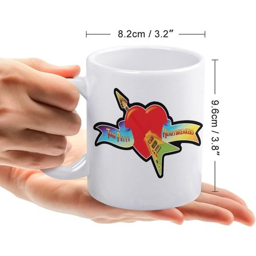 Tasse Tom Petty Et Les Heartbreakers Tasse ¿¿ Caf¿¿/Tasse Tasse En C¿¿Ramique De Grande Capacit¿¿ 330 Ml Lavable Et Facile ¿¿ Transporter Cadeau De Mode