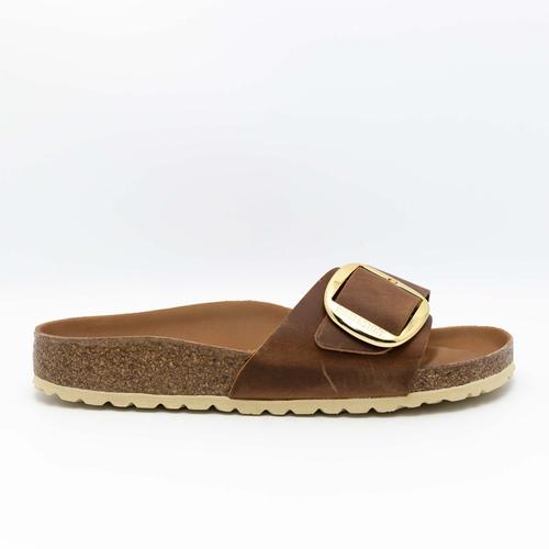 Birkenstock Madrid Chaussons Grande Boucle Cognac