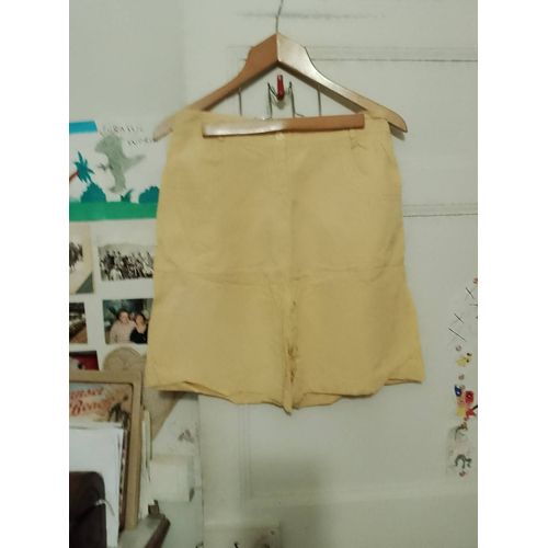 Short Jaune Pastel 36 S Vintage Années 80 Tilber.