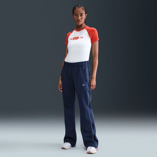 Pantalon En Maille Coupe Slim À Taille Mi-Haute Nike Sportswear Windrunner Pour Femme - Bleu