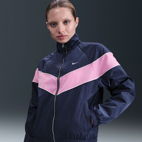 Veste À Zip Tissée Ample Uv Nike Windrunner Pour Femme - Bleu