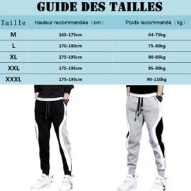 Pantalon Homme Grande Taille Pantalon Jogging Homme Taille Elastique Mode Pantalons de Sport Homme Coupe noir Rakuten