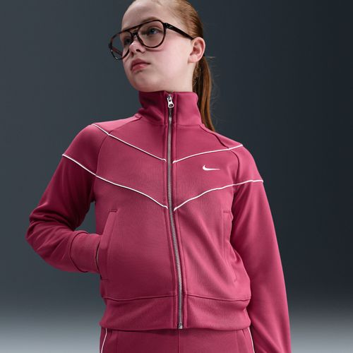 Veste De Survêtement En Maille Nike Sportswear Pour Ado (Fille) - Pourpre