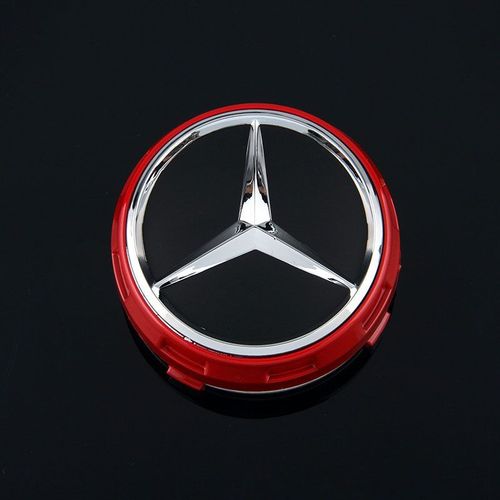 4pcs Capuchons De Centre De Roue En Alliage, Mercedes - Benz Hubcaps, Rouge