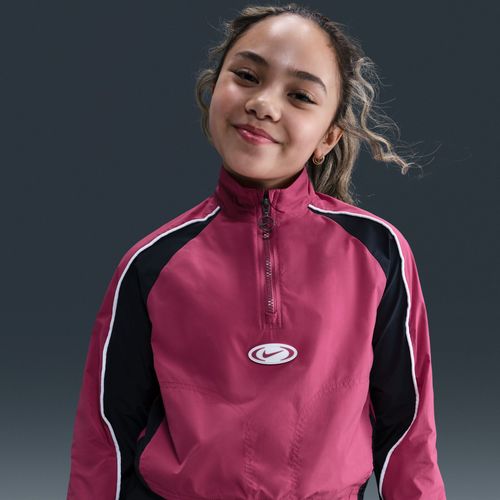 Veste De Survêtement À 1/4 De Zip Nike Sportswear Pour Fille - Pourpre