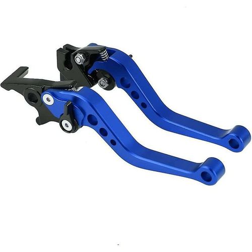 Poignée de levier de frein, 1 paire 22 mm 7/8 Cnc Alnium Tambour d'embrayage de moto Poignée de levier de frein universelle (bleu)