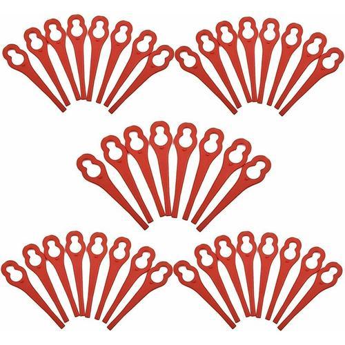 Lot de 100 lames en plastique pour coupe-bordures Ferrex/Aldi FAR 20-1 97699 2002706 FE220