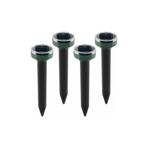Lot De 4 Répulsifs Solaires Anti-Taupes À Énergie Solaire À Ultrasons Pour Animaux De Jardin, Pelouse, Jardin, Débarrassez-Vous Des Taupes Campagnols Gopher Rats Rongeurs